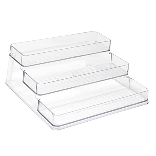 Hemobllo Soporte de Almacenamiento para Cosméticos de Organizador de Perfumes y Especias Estante Transparente Multifuncional para Cocina y Baño