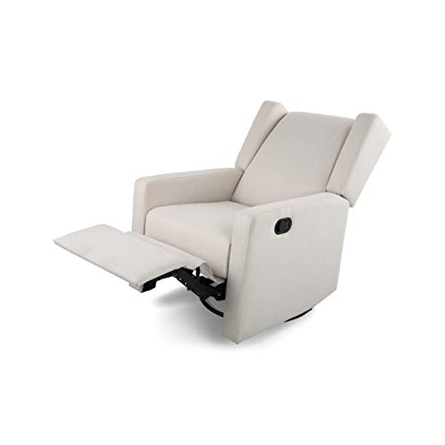 Sillón giratorio reclinable beige miniatura 7