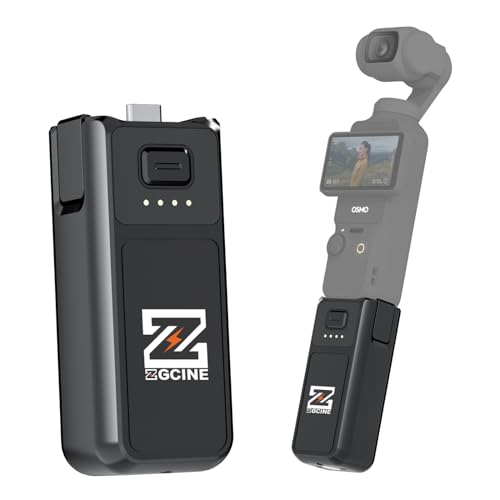 Poignée d'alimentation Pocket 3 ZGCINE avec batterie 3200mAh et écran LCD USB-C