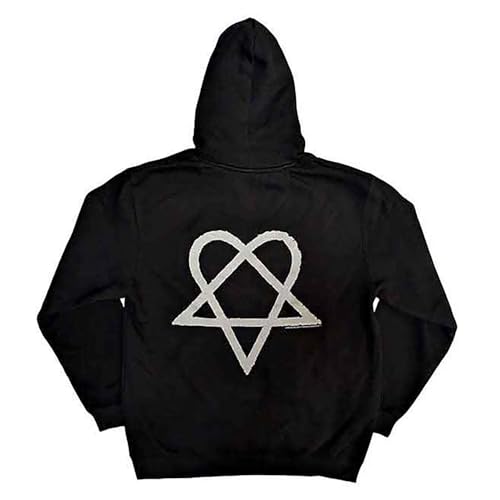 Sweat à capuche HIM Heartagram pour rester au chaud avec un style gothique unique