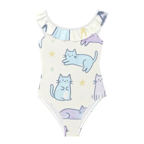 Traje de baño para niña de gato SyXIOP, ideal para jugar en la playa este verano