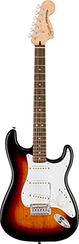 Fender Squier Affinity Stratocaster - 3-Color Sunburst Bundle with Frontman 10G Amplifier, Gig Bag, Tuner, Instrument Cable, Strap, Picks, and Austin Bazaar Instructional DVD