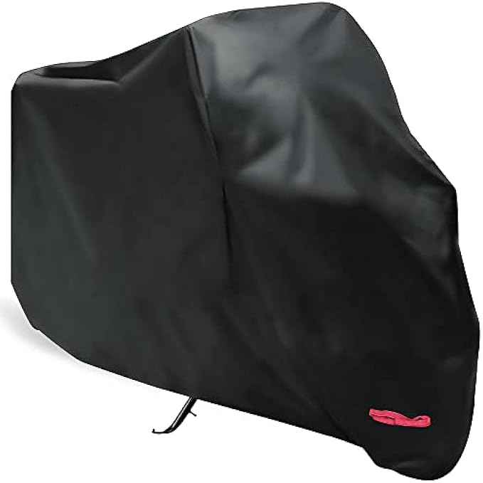 Motorcycle Cover,WDLHQC Waterproof Motorcycle Cover All Weather Outdoor Protection,Oxford Durable & Tear Proof,Fit for 105 inch Motors