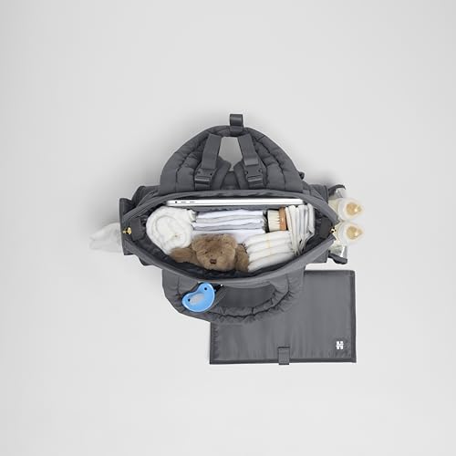 HUGGIES Cozy Hugpack Tote Diaper Bag, Black Quilted by HUGGIES - Image 3