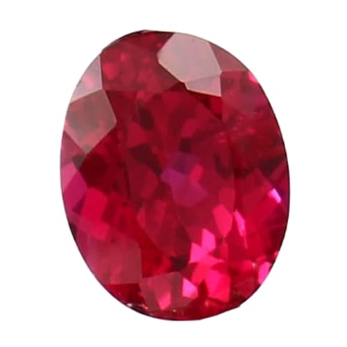 Rubis naturel ovale 9x7 mm certifié par sa taille calibrée pour remplacer une pierre perdue sur bague