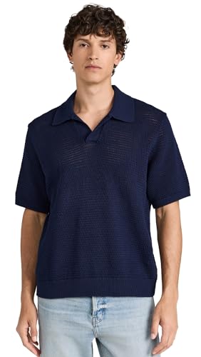 FRAME Men's Short Sleeve Sweater Polo