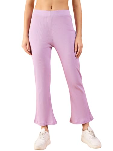 Image of Pivl Women's Bell Bottom /Boot Cut Trackpants - Stylish & Comfortable Casual Summer Wear|| Trouser