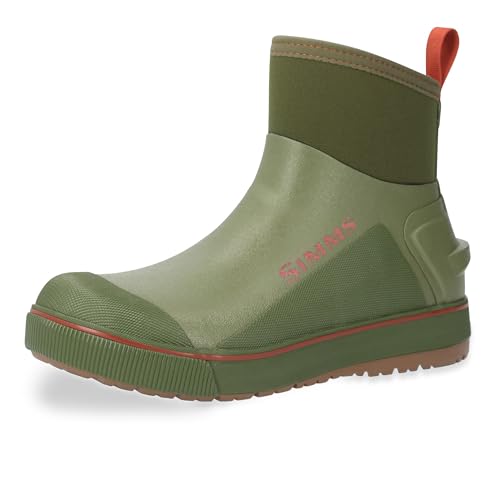 Simms Men's Challenger 7" Boot, Pull On Fishing Footwear, Riffle Green, Size 11