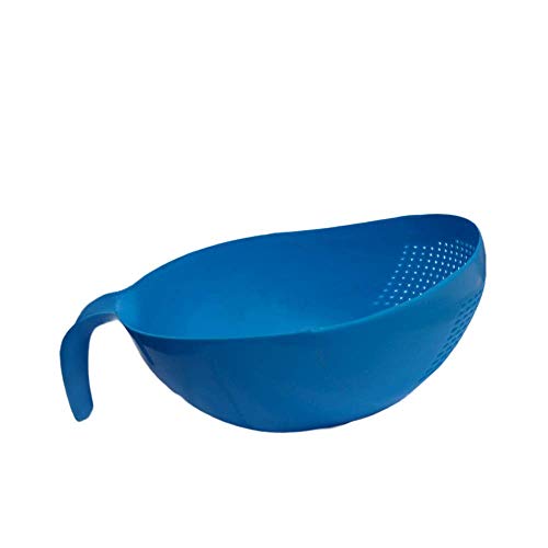 Image of STOCKZONE Multi Color Water Strainer or Washer Bowl for Rice Vegetable & Fruits (Pack of 1) (Single Handel Rice Bowl)