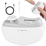 CCMADE 2025 Upgraded Electric Nail Clipper, 3 in 1 Automatic Nail Trimmer and Polisher with LED Light & Clip Storage,USB Rechargeable - 2 Speeds Electric Nail File for Baby, Adults, Seniors