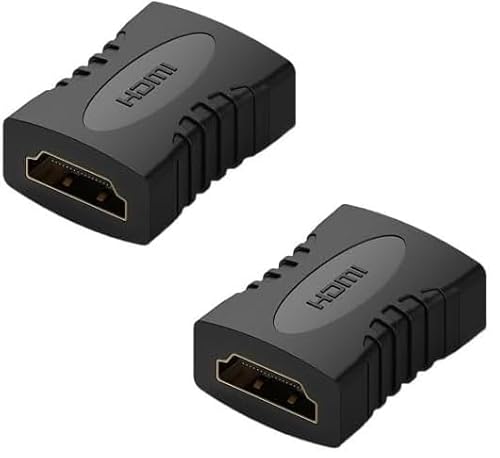 �yAmazon����z�܂��܂� HDMI���p�A�_�v�^�[ �����R�l�N�^�[ HDMI�P�[�u�������ڑ� 4K@60Hz�Ή� ���X-���X (���X���X, 2��)