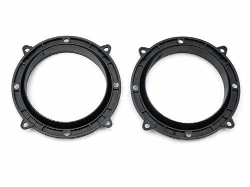 Image of Universal Car Speaker Rain Guard Ring for 6 inch & 6.5 inch Speakers - Waterproof & Dustproof Audio Protection Cover | Enhances Bass & Sound Clarity | Easy Install Design | Set of 2