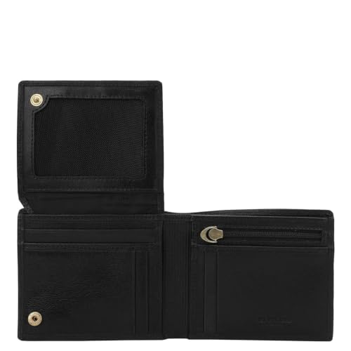 Image of Da Milano RFID Protected Leather Wallet for Men with Card Slot - Black (0111A-OL)