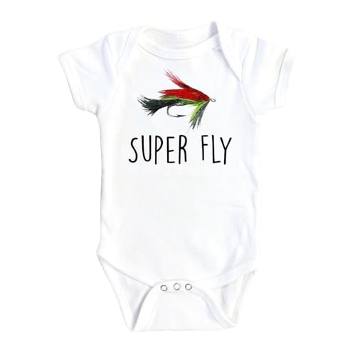 Fly Fishing - Baby Boy Girl Clothes Infant Bodysuit Funny Cute Newborn