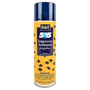 embroidery temporary spray adhesive