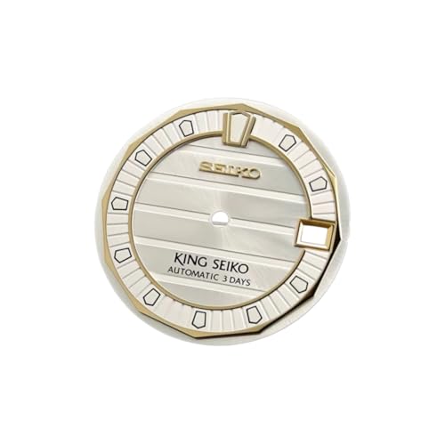 Dial de reloj NH35 con índices luminosos verdes para uso diario en King Seiko