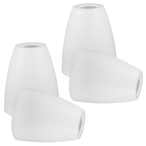 2 Stück Glas Lampenschirme E27 - Klare Ersatzschirme Für Deckenleuchten