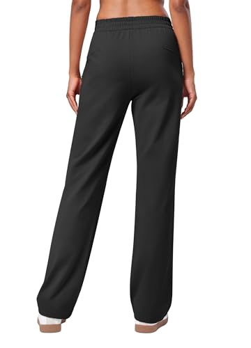 Willit Women's Fleece Lined Pants with Zipper Pockets Winter Thermal Warm Hiking Straight Leg Pants 27"/29"/31"2