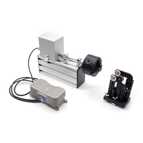 Aitoserlea Portable Fishing Rod Winding Machine Epoxy Resin Rotating Gluing Tool Fishing Rod Building Elctric-Drive Machine with Foot Switch