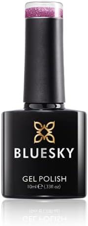 Bluesky Gel Nail Polish, Dazzling Platinum Gel BDP06 - Pink Sequins. Purple Glitter, 10ml (Requires curing under UV or LED Lamp) - Image 5