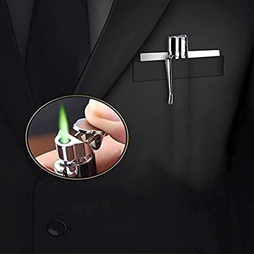 Image of Ritmo Pen Lighter Ballpoint Pen Head Originality Metal Windshield Lighter, Windproof Pen Shape Gas Lighters (Gas Not Included) (Black)