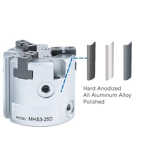 Pince pneumatique MHS2 20D à double action pour serrage précis
