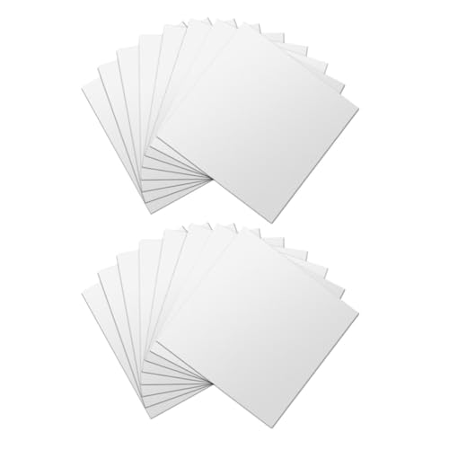 Alasum Espejos para Pared Autoadhesivos de Acrílico sin Marco, 16 Piezas Cuadradas Película Protectora para Cocina y Cuarto Infantil