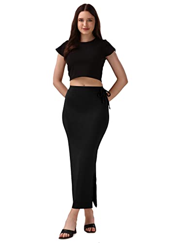 Image of Mehrang Microfiber Saree Shapewear Petticoat for Women, Cotton Blended Shape Wear Dress for Saree