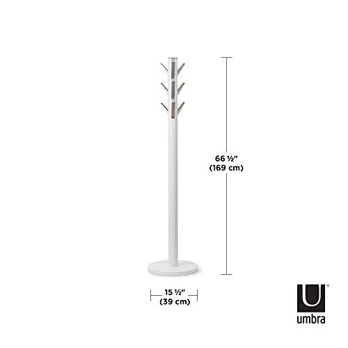 Umbra Flapper Coat Rack, Clothing Hanger, Umbrella Holder, And Hat Organizer, For Entryway, White #TOP1