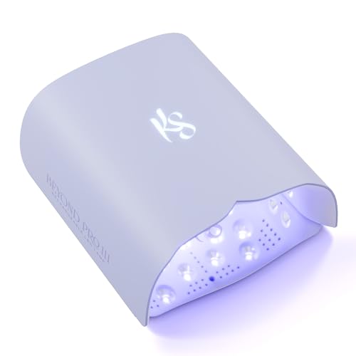 Image of KIARA SKY Beyond Pro V3 UV LED Nail Lamp Purple - Cordless Rechargeable Gel Lamp w /Smart Sensor, Flashcure Low Heat Mode, Full-Hand Coverage & Timer for Gel Polish, Builder Top Coat 48W (240v)
