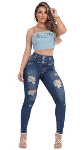 Rhero Women's High Waisted Jeans Pants 56776