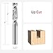 SpeTool Upcut Spiral Router Bits Extra Long (4 inch) with 1/2 Inch Shank , 1/2 Cutting Diameter Solid Carbide CNC Router Bits End Mill for Wood Mortises and Cutting Dadoes Carving