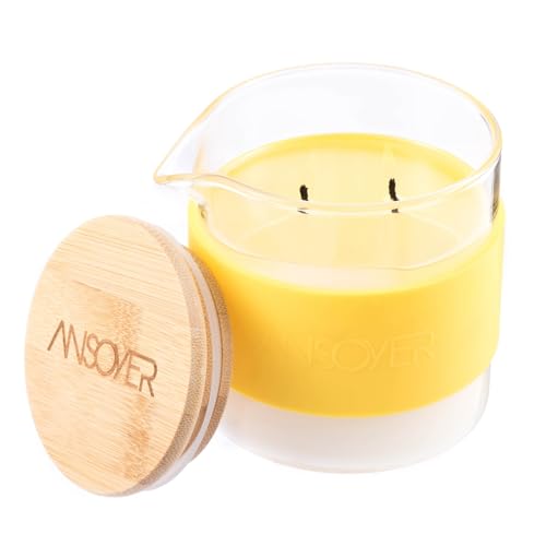 Bougie de massage ananas et lotion corps au soja pour vos rituels spa à la maison