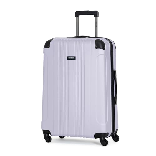 Image of Kenneth Cole REACTION Out of Bounds Lightweight Hardshell 4-Wheel Spinner Luggage, Lavender, 28-Inch Carry On