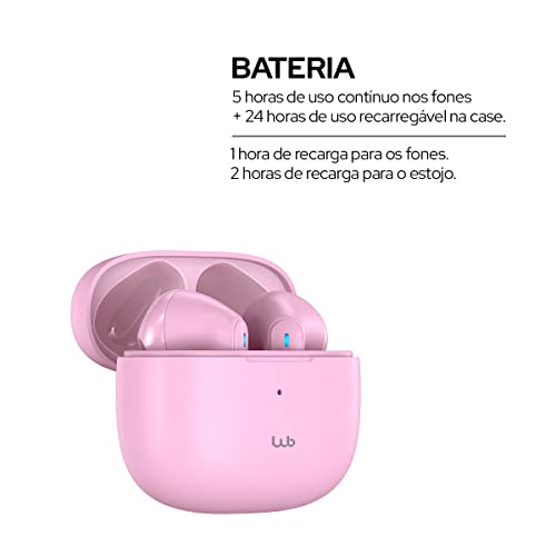 WB Fone de ouvido Bluetooth 5.2 In-ear sem fio Noma Pro TWS 28 Horas de Bateria Com Microfone Proteç