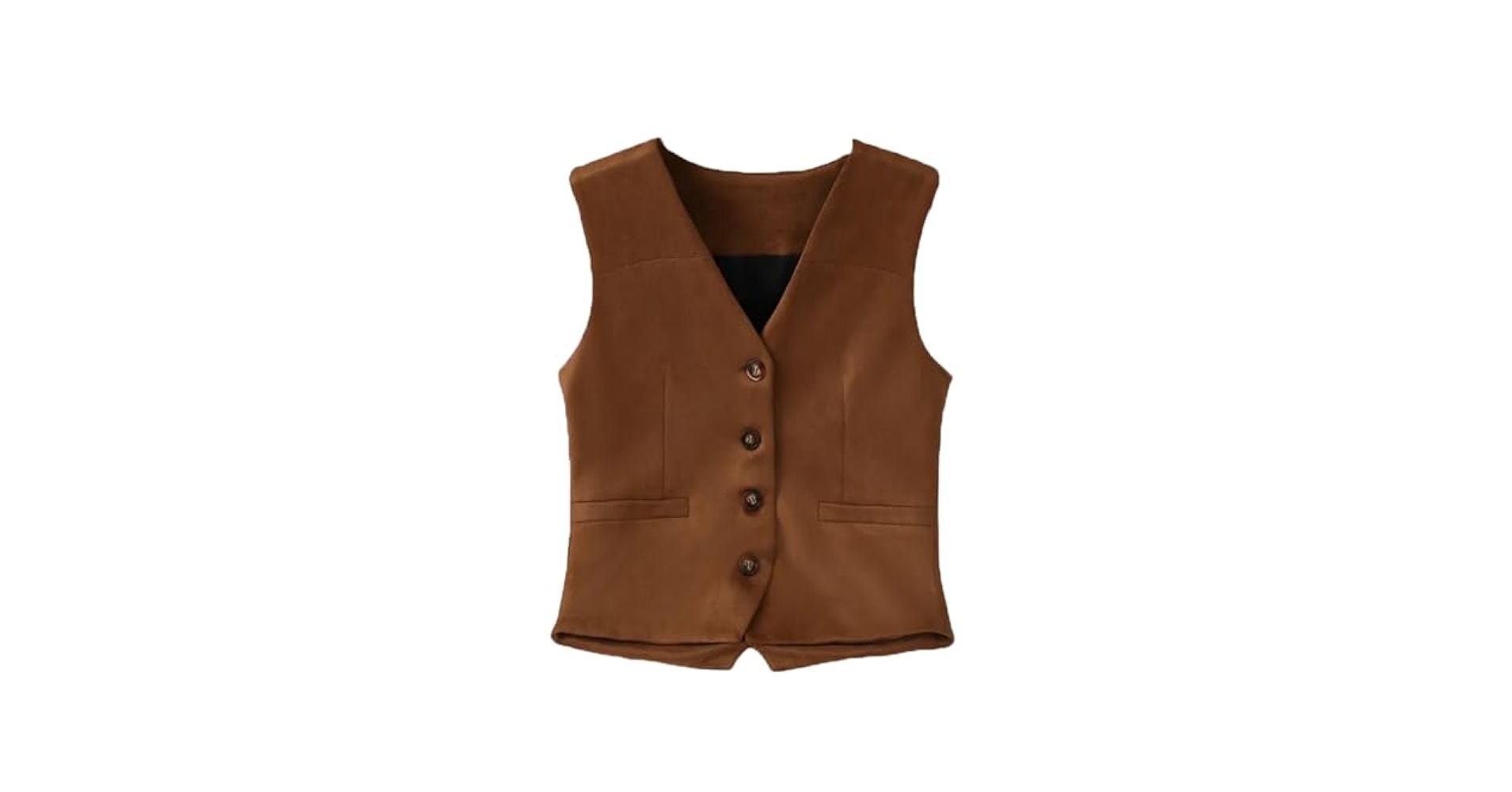トップス leather vest native suede Walnut button Men's Western Brown Cowboy Suede Leather Vest Native