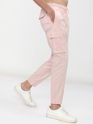 Image of Highlander Men's Cargo Jogger Trousers | Perfect for Casual Outings,Travel & Work Wear with Utility Pockets