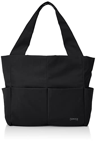 カンペールブラックレザー トートバッグ カンペール CAMPER Stacy トートバッグ （ブラック