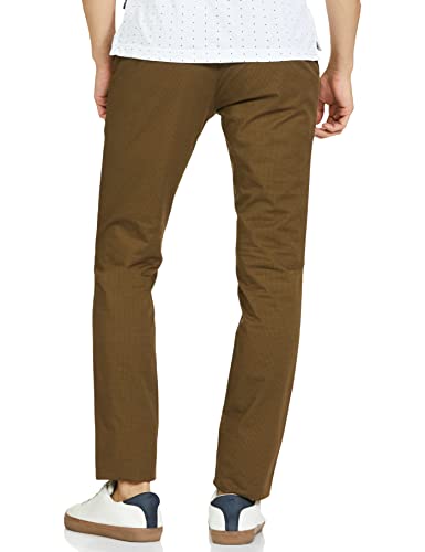 Image of Colorplus Men's Cotton Blend Print Pattern Nuvo Fit Flat Front Casual Trouser