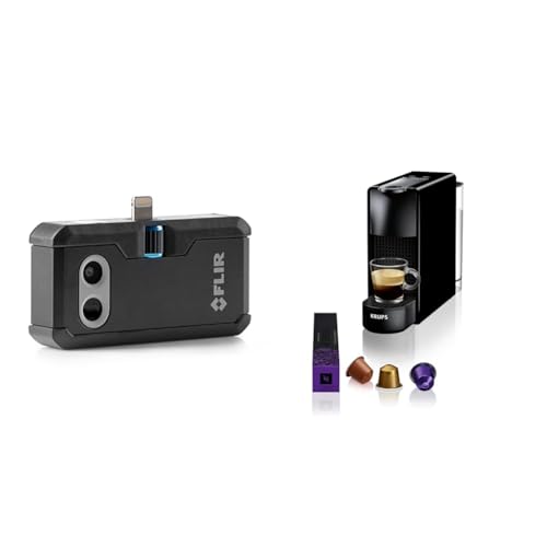 FLIR ONE Pro - iOS - Professional Grade Thermal Camera for Smartphones - with VividIR and MSX Image Enhancement Technology & Nespresso Krups XN1108 Essenza Mini Kaffeekapselmaschine|1260 W | 0