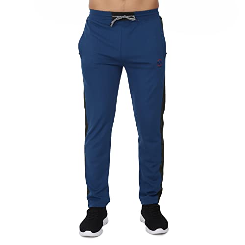 Image of Sarby Men's Regular Fit Sport wear, Lower, Track Pant Airforce Blue & Olive Green Colour