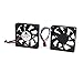 Ruilogod Bezszczotkowy DC 12V 3P Komputer PC Procesor Wentylator 70mm x 15mm 2Pcs