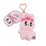 エスターバニー ぬいぐるみキーホルダー キーチャーム 韓国限定 リボンバニー クリームバニー esterbunny 公式商品 (ピンク) [並行輸入品]