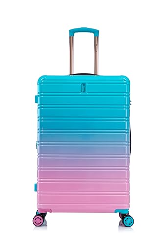 CELIMS - Maleta de Policarbonato | Maletas de Viaje Grandes 23 Kilos | Maleta Grande 23 Kilos 75cm | Degradado Turquesa