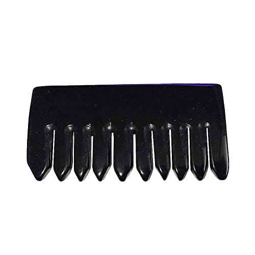 Peigne de massage Obsidienne noire pour stimuler la microcirculation et détendre
