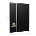 MUDOR Stamp Albums for Collectors, 1 Pockets Stamp Book for Collectors, 10 Sheets Stamp Stockbook, Black