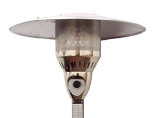 AZ Patio Heaters Natural Gas Patio Heater in Hammered Bronze