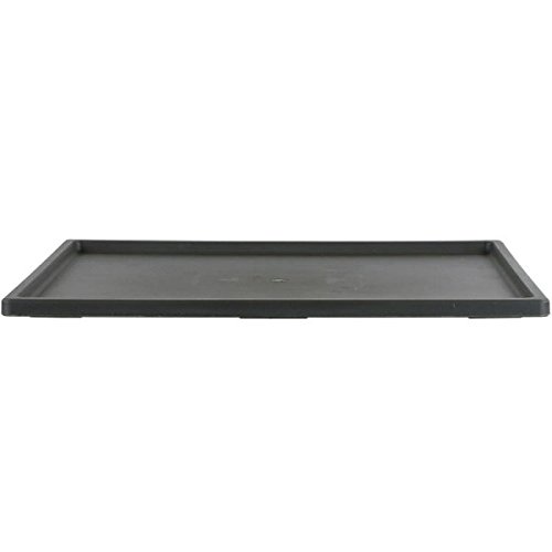 Drip tray for bonsai pots 47x35x2.2cm dark brown rectangular plastic