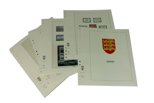 Feuilles pré-imprimées LINDNER Jersey 2019-2021 pour ranger vos timbres