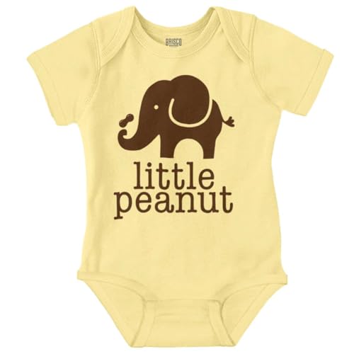 Brisco Brands Little Peanut Cute Lil Elephant Lover Baby Romper Boys or Girls